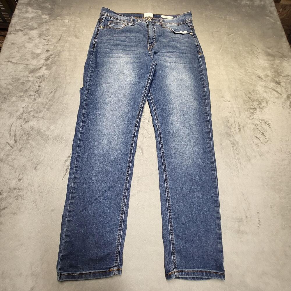Angels Jeans Womens 10/30 Blue Skinny Slim Stretch 5-Pocket Medium Wash